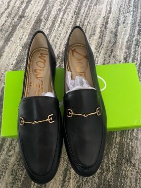 Sam Edelman Black Leather bit loafers. Size 11
